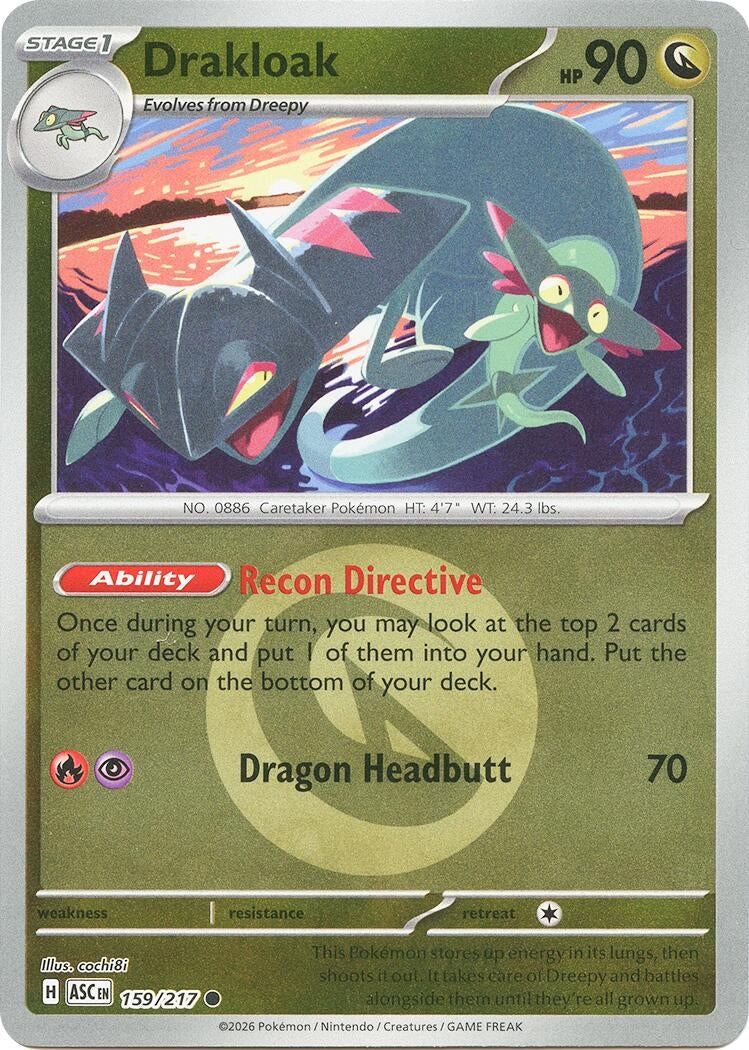 Image for Drakloak - 159/217 (Energy Symbol Pattern) (159/217) (ME: Ascended Heroes) - Pokemon