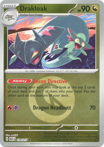 Image for Drakloak - 159/217 (Energy Symbol Pattern) (159/217) (ME: Ascended Heroes) - Pokemon