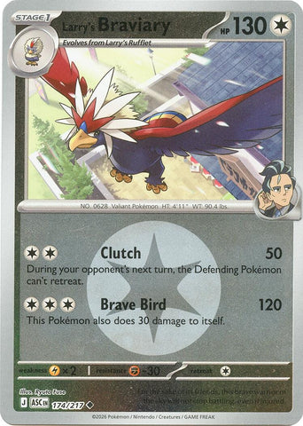 Image for Larry's Braviary (Energy Symbol Pattern) (174/217) (ME: Ascended Heroes) - Pokemon