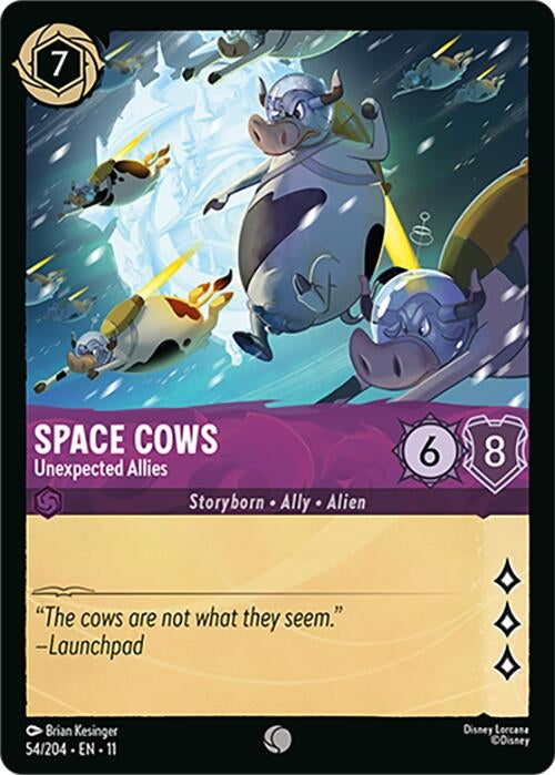 Space Cows - Unexpected Allies (54/204) (Winterspell) Disney Lorcana