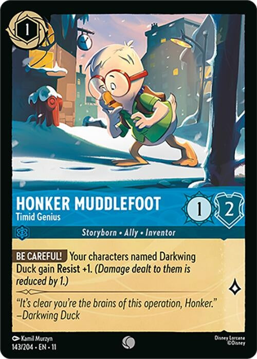 Honker Muddlefoot - Timid Genius (143/204) (Winterspell) Disney Lorcana