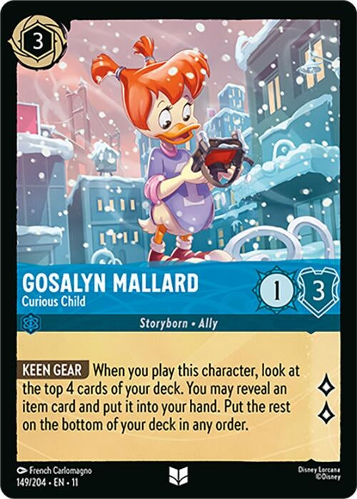 Gosalyn Mallard - Curious Child (149/204) (Winterspell) Disney Lorcana