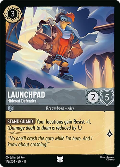 Launchpad - Hideout Defender (172/204) (Winterspell) Disney Lorcana