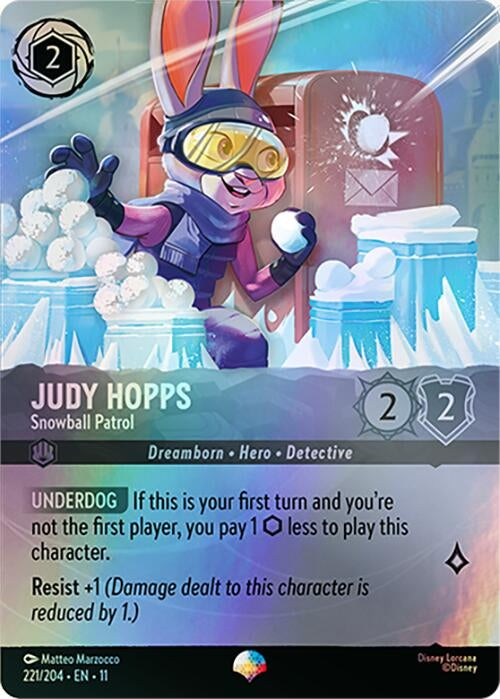 Image for Judy Hopps - Snowball Patrol (Epic) (221/204) (Winterspell) (11) - Disney Lorcana