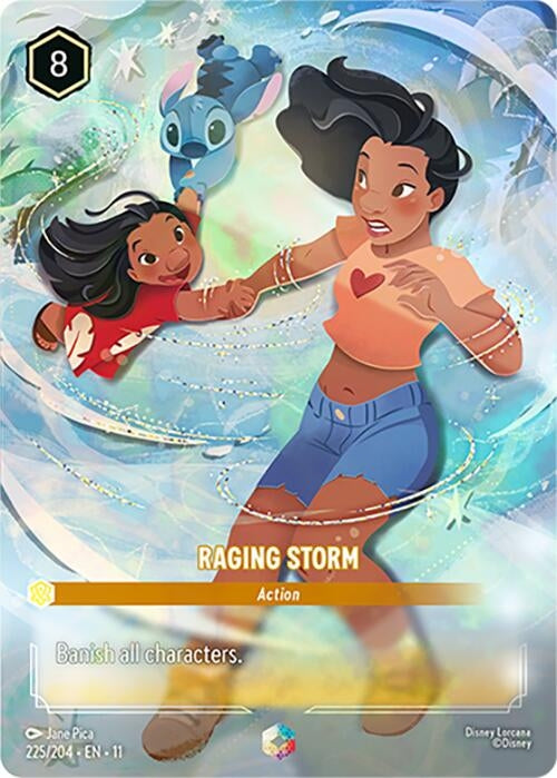 Image for Raging Storm (Enchanted) (225/204) (Winterspell) (11) - Disney Lorcana