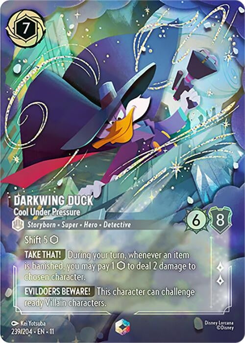 Image for Darkwing Duck - Cool Under Pressure (Enchanted) (239/204) (Winterspell) (11) - Disney Lorcana