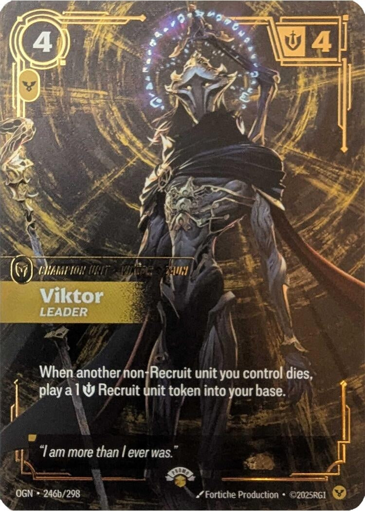 Image for Viktor, Leader (246b/298) (Riftbound Promotional Cards) (PR) - Riftbound: League of Legends Trading Card Game