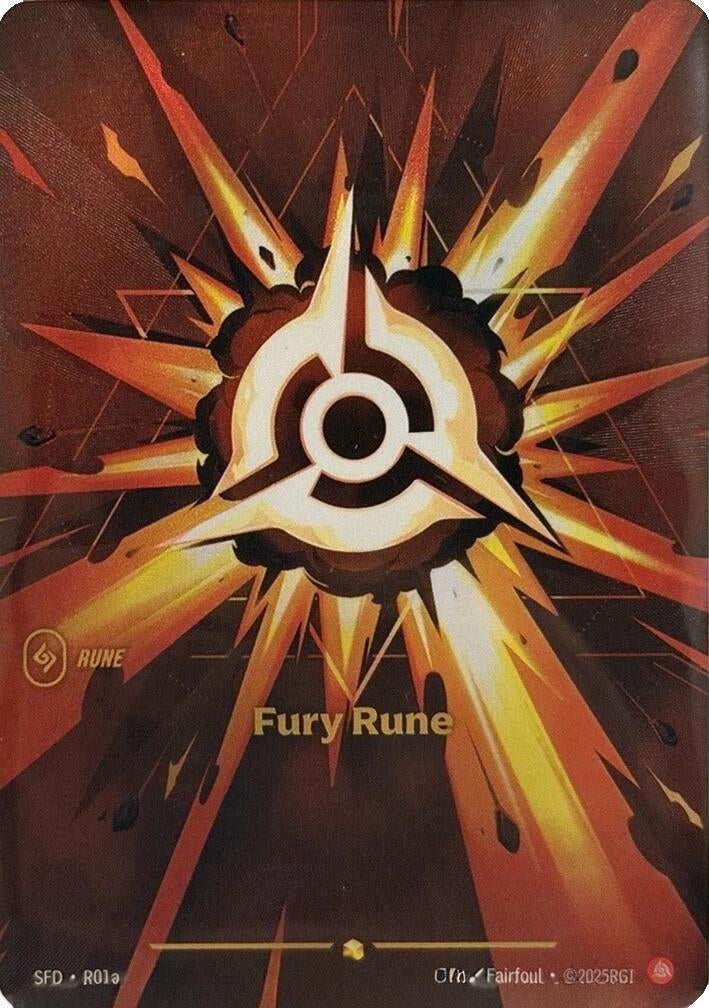 Image for Fury Rune (R01a) (R01a) (Spiritforged) (SFD) - Riftbound: League of Legends Trading Card Game