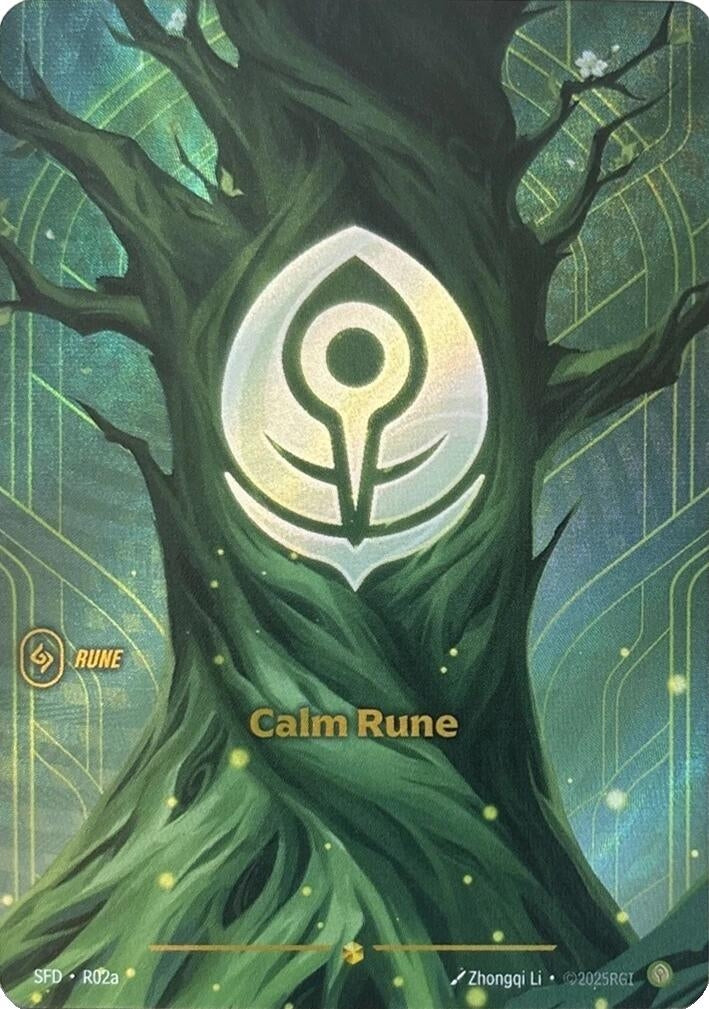 Image for Calm Rune (R02a) (R02a) (Spiritforged) (SFD) - Riftbound: League of Legends Trading Card Game