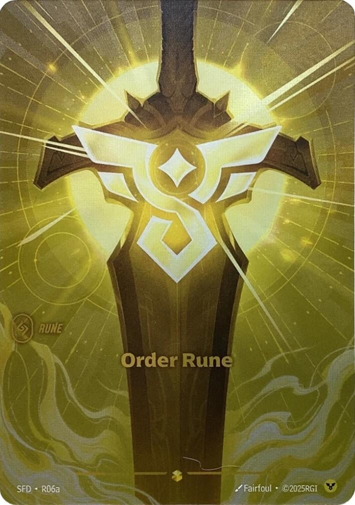 Image for Order Rune (R06a) (R06a) (Spiritforged) (SFD) - Riftbound: League of Legends Trading Card Game