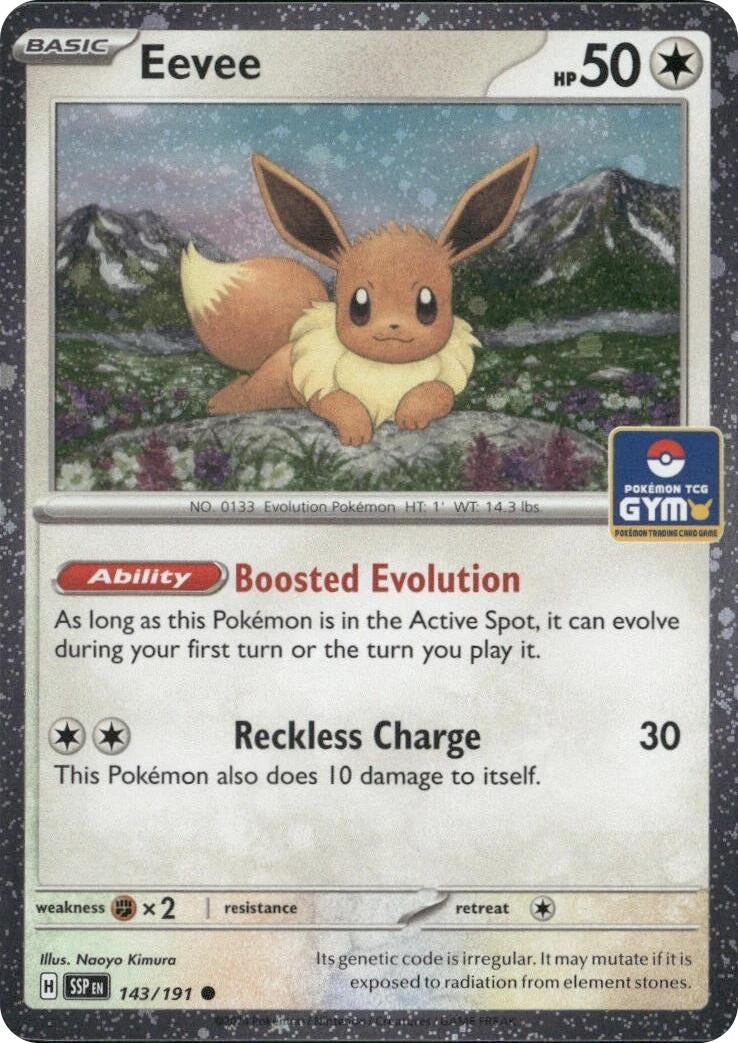Image for Eevee - 143/191 (Southeast Asia Exclusive) (143/191) (League & Championship Cards) (PR) - Pokemon