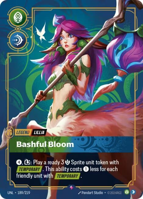 Image for Lillia, Bashful Bloom (189/219) (Unleashed) (UNL) - Riftbound: League of Legends Trading Card Game