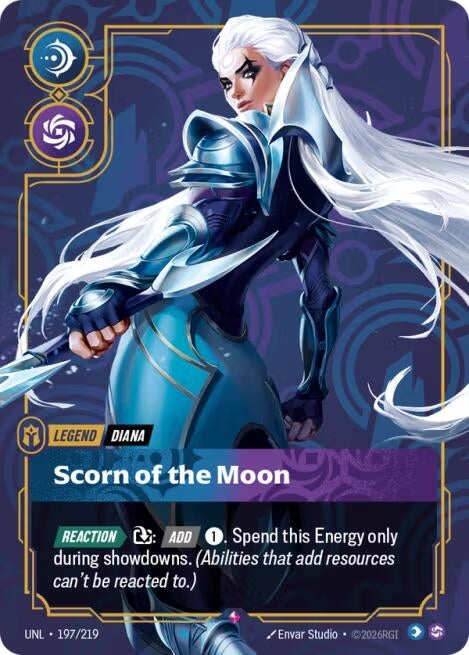 Image for Diana, Scorn of the Moon (197/219) (Unleashed) (UNL) - Riftbound: League of Legends Trading Card Game