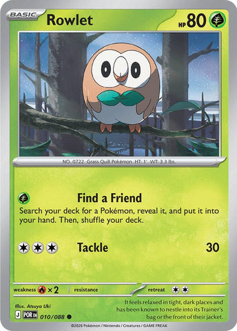 Image for Rowlet (010/088) (ME03: Perfect Order) - Pokemon