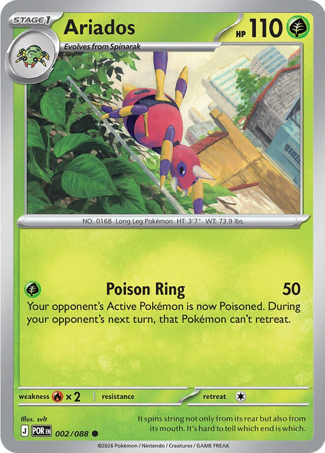 Image for Ariados (002/088) (ME03: Perfect Order) - Pokemon