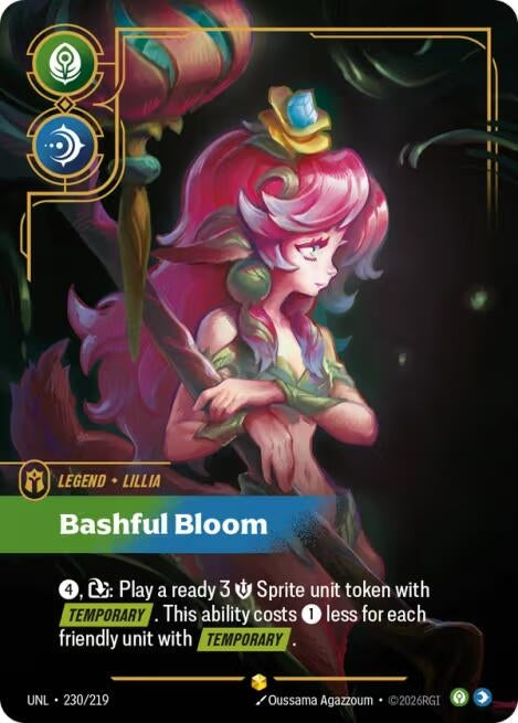 Image for Lillia, Bashful Bloom (Overnumbered) (230/219) (Unleashed) (UNL) - Riftbound: League of Legends Trading Card Game