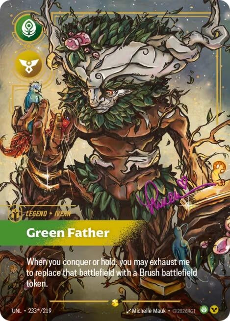Image for Ivern, Green Father (Signature) (233*/219) (Unleashed) (UNL) - Riftbound: League of Legends Trading Card Game