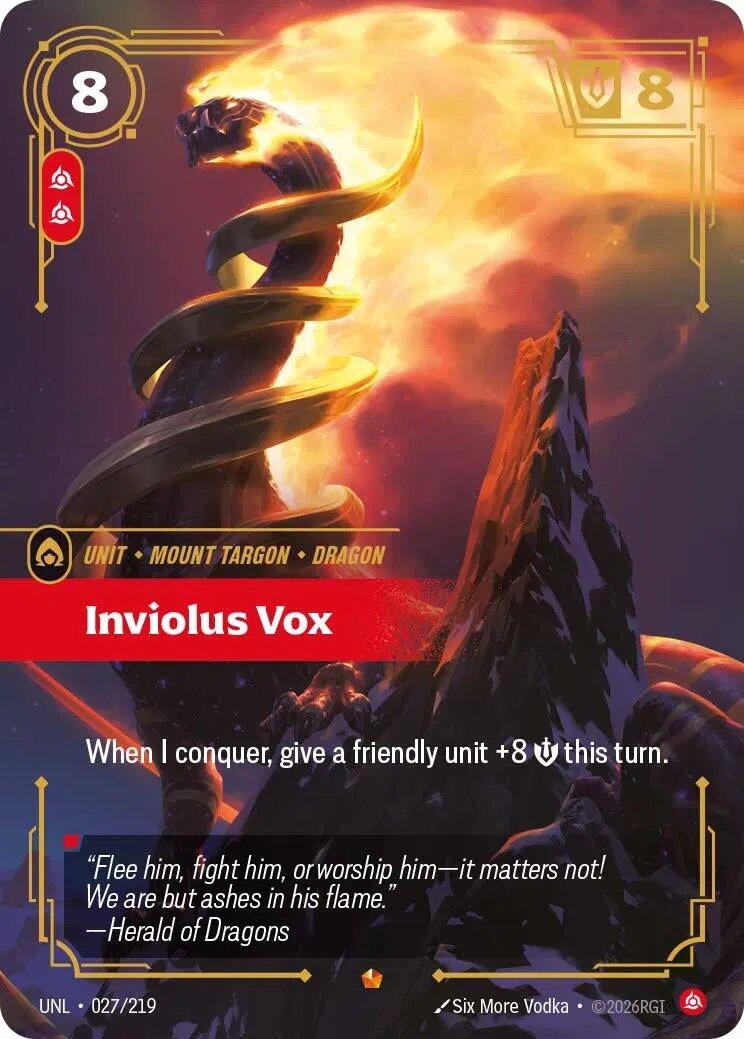 Image for Inviolus Vox (027/219) (Unleashed) (UNL) - Riftbound: League of Legends Trading Card Game