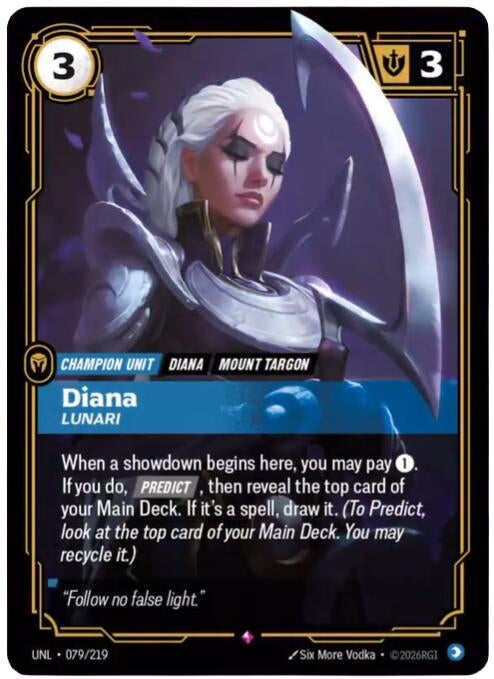 Image for Diana, Lunari (079/219) (Unleashed) (UNL) - Riftbound: League of Legends Trading Card Game