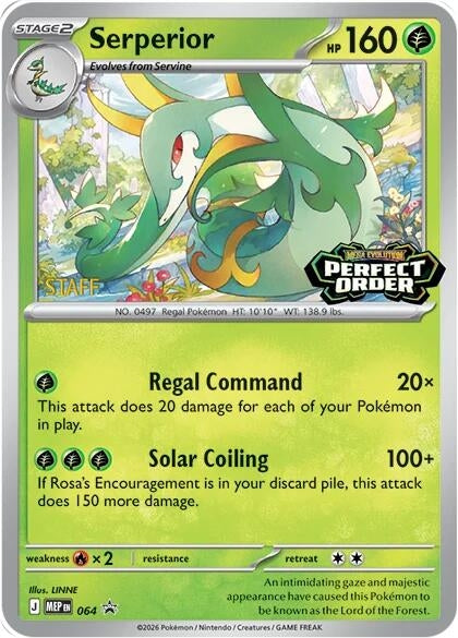 Image for Serperior - 064 [Staff] (064) (ME: Mega Evolution Promo) (MEP) - Pokemon