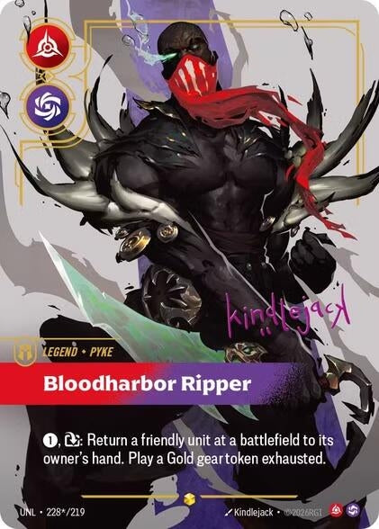 Image for Pyke, Bloodharbor Ripper (Signature) (228*/219) (Unleashed) (UNL) - Riftbound: League of Legends Trading Card Game