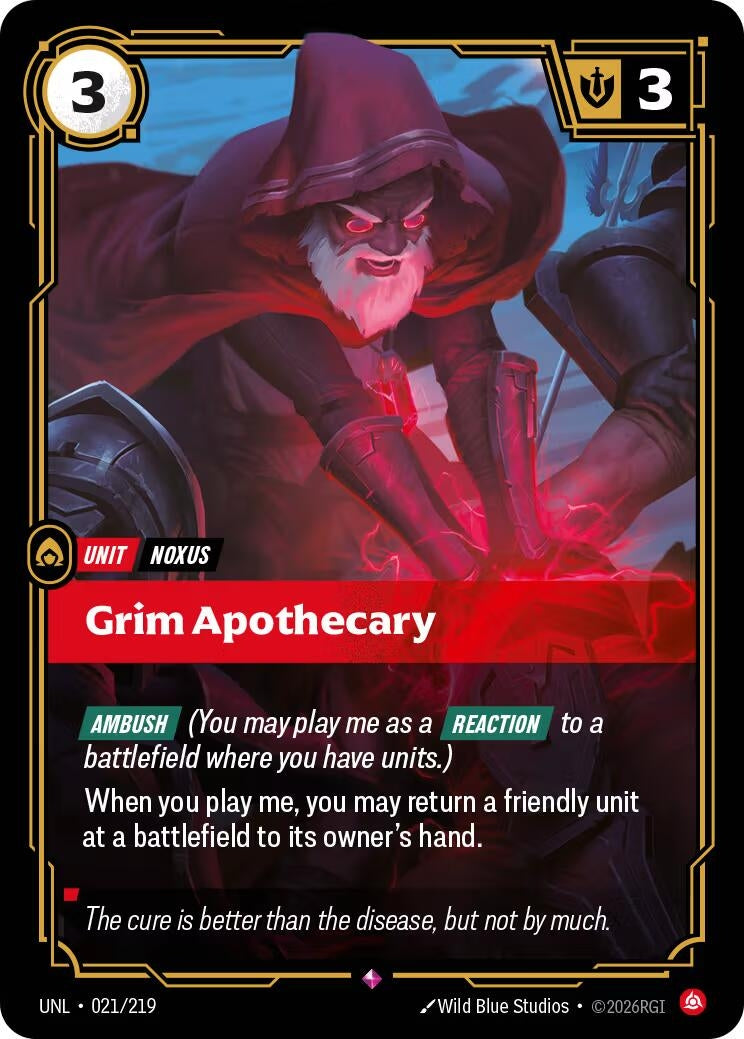 Image for Grim Apothecary (021/219) (Unleashed) (UNL) - Riftbound: League of Legends Trading Card Game