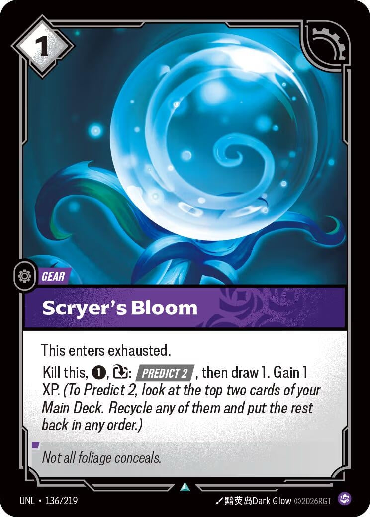 Image for Scryer's Bloom (136/219) (Unleashed) (UNL) - Riftbound: League of Legends Trading Card Game
