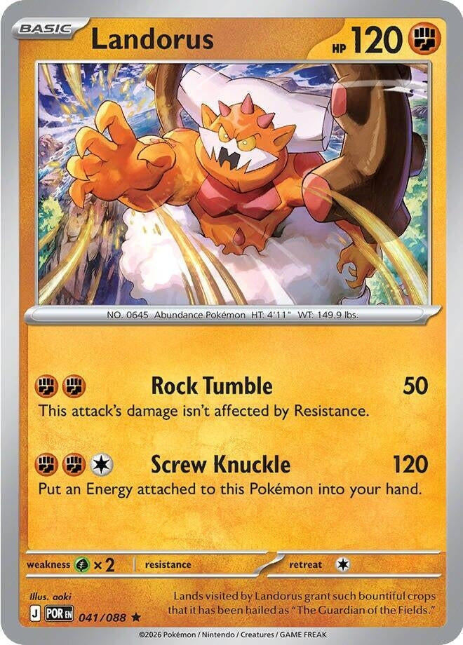 Image for Landorus - 041/088 (Non-Holo) (041/088) (Deck Exclusives) (PR) - Pokemon