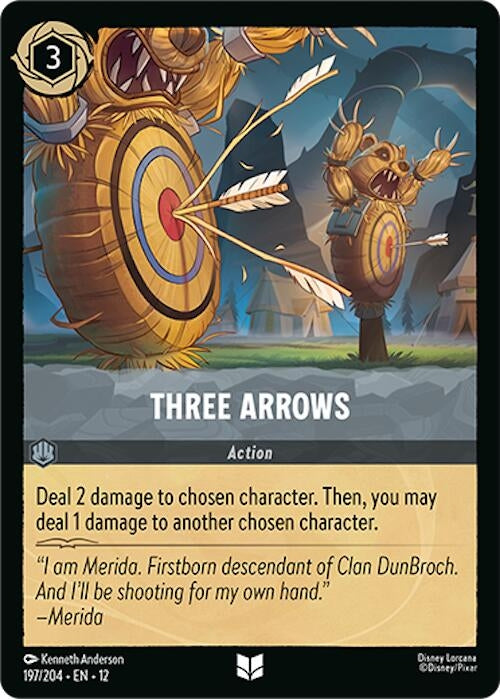 Image for Three Arrows (197/204) (Wilds Unknown) (12) - Disney Lorcana