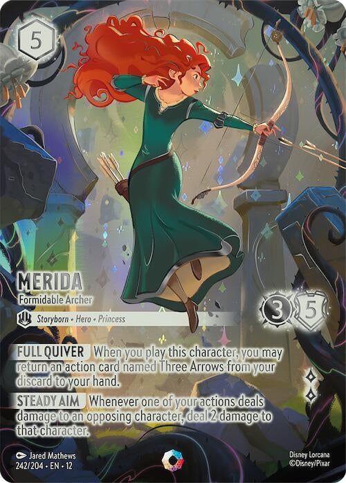 Image for Merida - Formidable Archer (Iconic) (242/204) (Wilds Unknown) (12) - Disney Lorcana