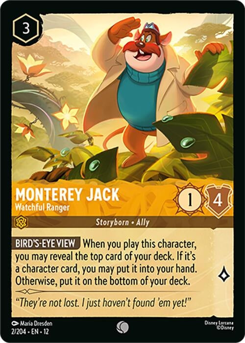Image for Monterey Jack - Watchful Ranger (2/204) (Wilds Unknown) (12) - Disney Lorcana