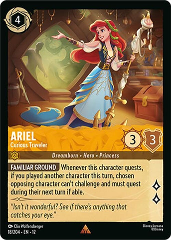 Image for Ariel - Curious Traveler (18/204) (Wilds Unknown) (12) - Disney Lorcana