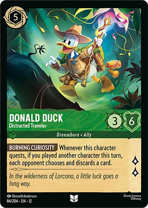 Image for Donald Duck - Distracted Traveler (84/204) (Wilds Unknown) (12) - Disney Lorcana