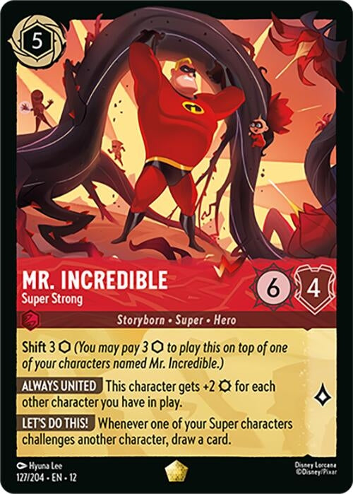 Image for Mr. Incredible - Super Strong (127/204) (Wilds Unknown) (12) - Disney Lorcana