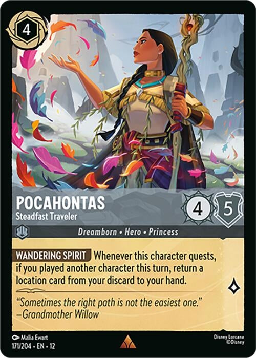 Image for Pocahontas - Steadfast Traveler (171/204) (Wilds Unknown) (12) - Disney Lorcana