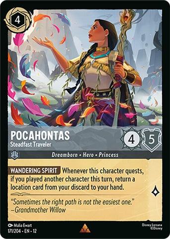 Image for Pocahontas - Steadfast Traveler (171/204) (Wilds Unknown) (12) - Disney Lorcana