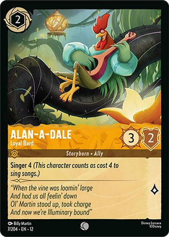 Image for Alan-a-Dale - Loyal Bard (7/204) (Wilds Unknown) (12) - Disney Lorcana