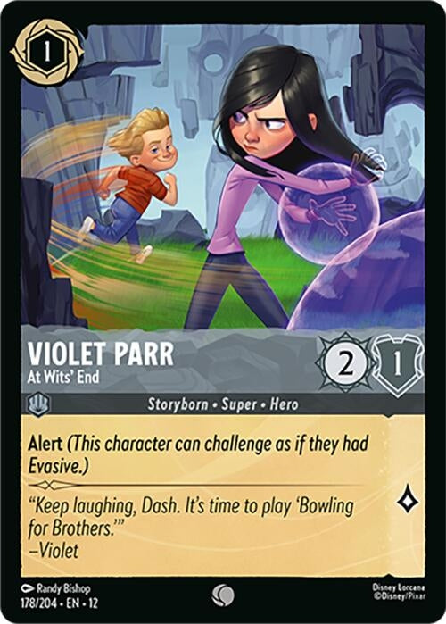 Image for Violet Parr - At Wits' End (178/204) (Wilds Unknown) (12) - Disney Lorcana