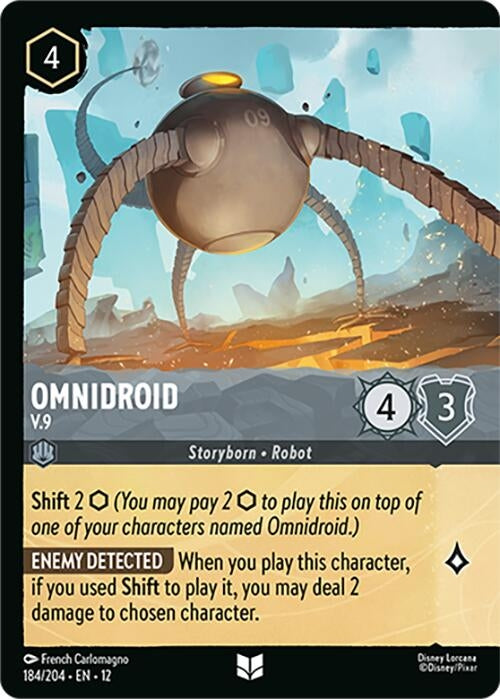 Image for Omnidroid - V.9 (Foil) (184/204) (Wilds Unknown) (12) - Disney Lorcana