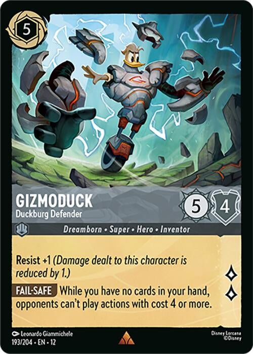 Image for Gizmoduck - Duckburg Defender (193/204) (Wilds Unknown) (12) - Disney Lorcana