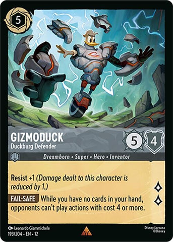 Image for Gizmoduck - Duckburg Defender (193/204) (Wilds Unknown) (12) - Disney Lorcana