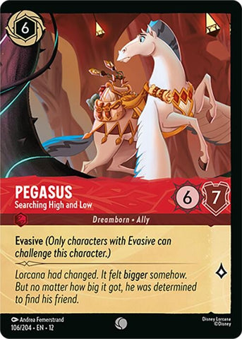Image for Pegasus - Searching High and Low (Foil) (106/204) (Wilds Unknown) (12) - Disney Lorcana