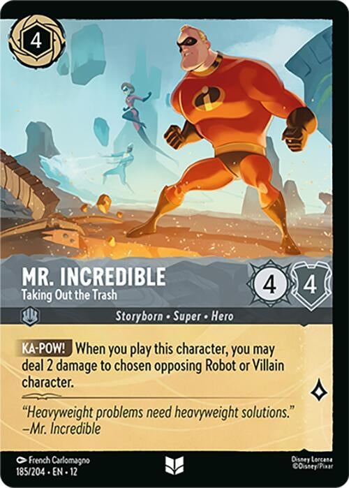 Image for Mr. Incredible - Taking Out the Trash (Foil) (185/204) (Wilds Unknown) (12) - Disney Lorcana