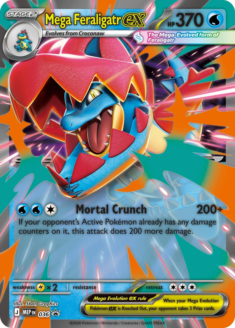 Image for Mega Feraligatr ex (036) (Jumbo Cards) (PR) - Pokemon
