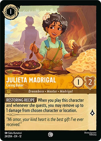 Image for Julieta Madrigal - Caring Baker (24/204) (Wilds Unknown) (12) - Disney Lorcana