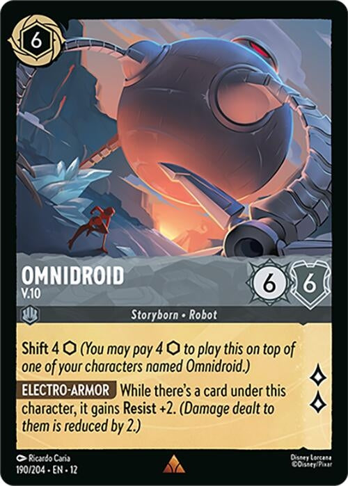 Image for Omnidroid - V.10 (190/204) (Wilds Unknown) (12) - Disney Lorcana