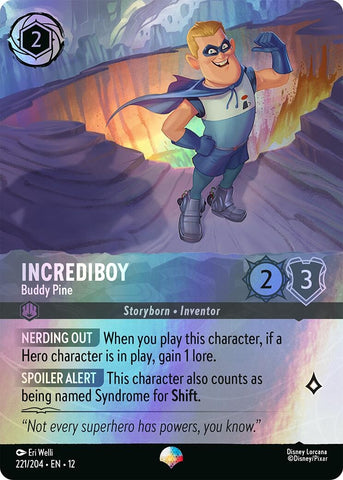 Image for Incrediboy - Buddy Pine (Epic) (221/204) (Wilds Unknown) (12) - Disney Lorcana