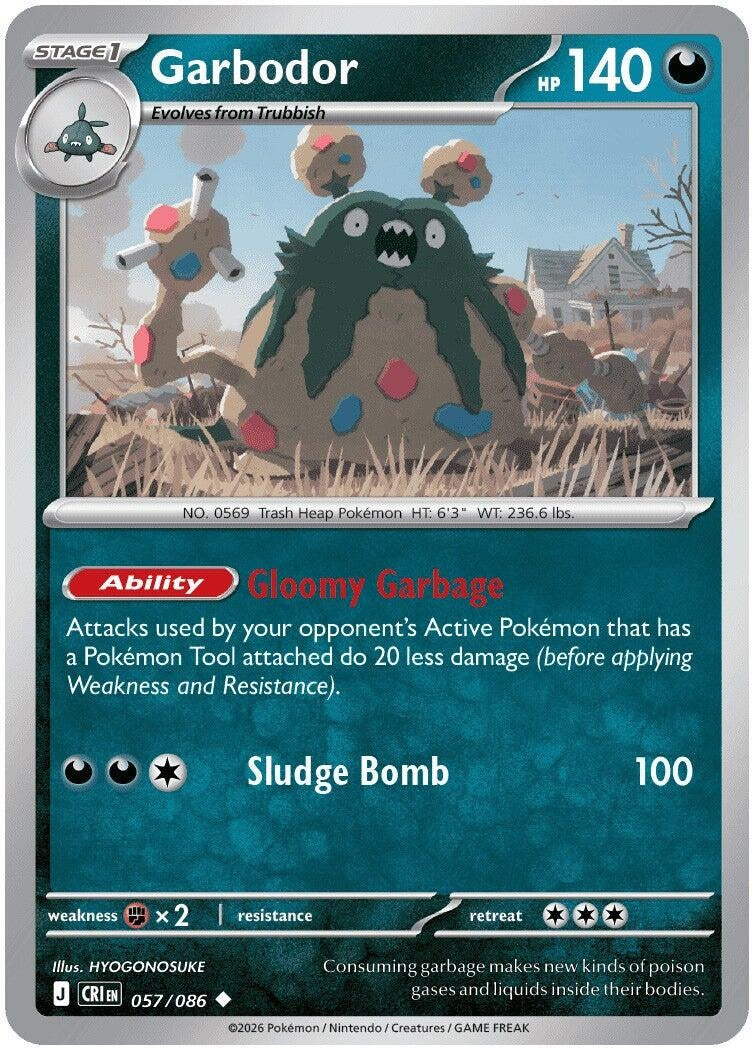 Image for Garbodor (057/086) (ME04: Chaos Rising) - Pokemon