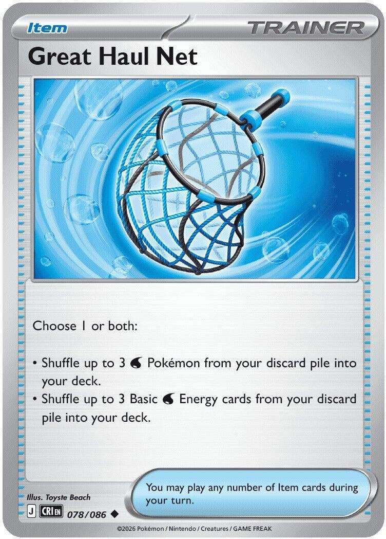Image for Great Haul Net (078/086) (ME04: Chaos Rising) - Pokemon
