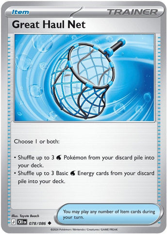 Image for Great Haul Net (078/086) (ME04: Chaos Rising) - Pokemon